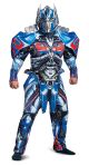 Men S Optimus Prime Movie Deluxe Adult Costume Blue X Large 42 46
