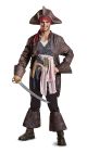 Disney Men S Plus Size Potc5 Captain Jack Sparrow Deluxe Adult Costume Brown Medium 38 40