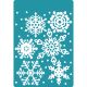Sizzix Christmas Collection Textured Impressions Embossing Folders Falling Snowflakes