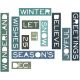 Sizzix Tim Holtz Alterations Thin Holiday Words Thinlits Die 1pack 12piece