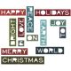 Sizzix Tim Holtz Alterations Thin Holiday Words Thinlits Die 1pack 14piece