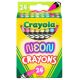 Crayola Crayons Neon 24 Per Pkg