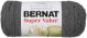 Bernat Super Value Solid Yarn True Grey 1 Pack of 1 Skein