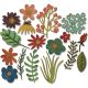 Sizzix Thinlits Dies By Tim Holtz Funky Floral 1 1 Pack of 17 Pieces