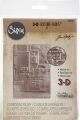 Sizzix 3D Texture Fades Embossing Folder By Tim Holtz Foundry
