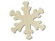 Natural Unfinished Wood Craft Snowflake Shape Cutout