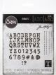 Sizzix Thinlits Dies By Tim Holtz Alphanumeric Tiny Type Upper 1 Pack of 1 Piece