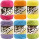 Lily Sugar n Cream Solid Variety Assortment 6 Pack Bundle 100 Percent Cotton Medium 4 Worsted Multicolor