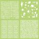 12 X 12 Inches Stencils Textures