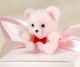 Mini Bears Pink Flocked Finish 1 Inch