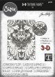 Sizzix 3D Texture Fades Embossing Folder By Tim Holtz Damask 1 Pack of 1 Piece