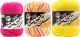 Spinrite Lily Sugar N Cream Limited Edition 100 Percent Cotton Yarn Curated 3 Pack Hot Pink Over Rainbow Ss Sunshine Ss 3