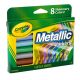 Crayola Metallic MarkersShimmery Colors 8Pkg