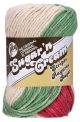 Spinrite Lily Sugarn Cream Yarn Stripes Holiday