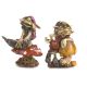 Miniature Fairy Garden Pixies Resting On Mushrooms