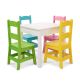 Melissa and Doug Kids Furniture Wooden Table and 4 Chairs Pastel