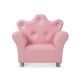 Melissa and Doug Childs Crown Armchair Pink Faux Leather