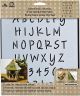Plaid Folkart Large Painting Stencil Lite Felt Tip Marker Alphabet