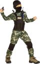 Studio Halloween Navy Seal Camo Special Forces costume. Child Boys Small 4 6