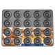 Wilton Perfect Results Steel Mega NonStick Donut Pan 20Cavity 1 Pack of 1 Piece