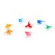 100 Piece Medium Holiday Ceramic Tree Accessories Bird Pin Multicolor 1 inch