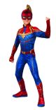 Captain Marvel Hero Girls Costume Suit Large Blue Red