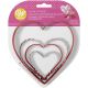 Wilton Cookie Cutter Set 4pcs Heart 1 Pack of 4 Piece