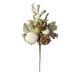 Fall Floral Fall Pick With Pumpkins Berries And Pine Cones White And Green