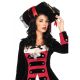 Women s Swashbuckler Hat Black and Red One Size