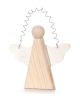 Wood Angel Cutout With Wire 4 1 2 Inch