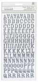 Thickers Chipboard Glitter Stickers Rockabye Silver
