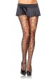 Leg Avenue Womens Distressed Net Pantyhose Black One Size