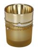 David Tutera Glass Votives Gold Plated With Rhines