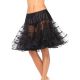 Leg Avenue Women s Shimmer Organza Knee Length Petticoat Skirt Black One Size