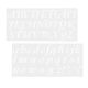 Calligraphy Font Upper And Lower Case Alphabet Stencil 2Inch