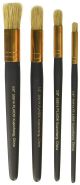 Plaid Folkart Long Handle Stencil Brush Set