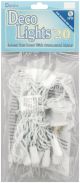 DecoLights??Light Set Clear Bulbs White Cord