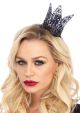 Leg Avenue Mini Metal Filigree Crown Black