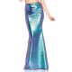 Leg Avenue Womens Iridescent Scale Mermaid Skirt Blue Medium
