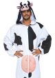Leg Avenue Men s Unisex Cow Onesie Costume One Size