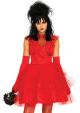 Leg Avenue Womens Lydia Beetle Bride 80s Halloween Costume Red Medium