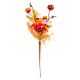 Fall Pumpkin and Candy Corn Floral Pick 9.5 Inches
