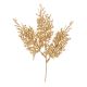Christmal Floral Gold Glitter Pick 3 Tips 10 Inches