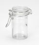 Jar With Locking Lid Clear Glass 3.25 X 1.75 Inche