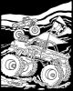 Velvet Color In Poster Monster Trucks 16 X 20 Inches