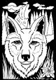 Velvet Color In Poster Wolf 6 X 9 Inches