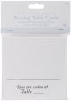Seating Table Cards Square White