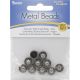 SWAROVSKI ELEMENTS Rhinestone Slider Beads Silver and Crystal Round