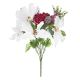 Christmas Decoration White Poinsettia Bush 4 x 19.5 inches
