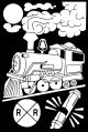Color In Velvet Poster 6 X 9 Inches Train